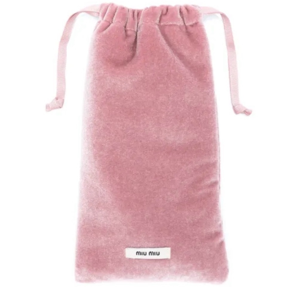 Miu Miu Pink Velvet Sunglass Pouch